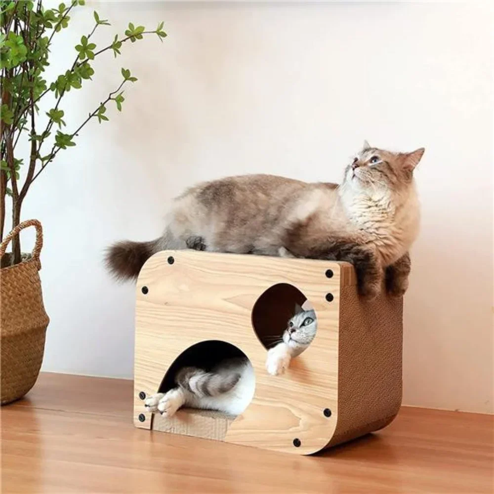 Cat Scratcher Lounge, 17.3 X 9.8 X 13.4 Inches Vertical and Horizontal Cardboard
